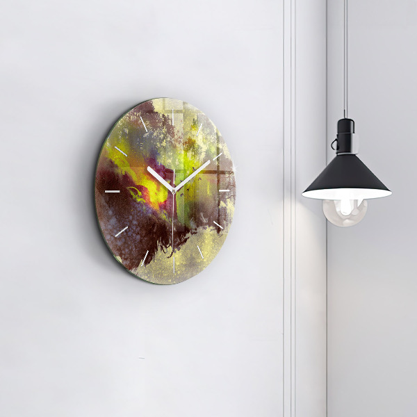 Orologio rotondo in vetro Donna nella foresta