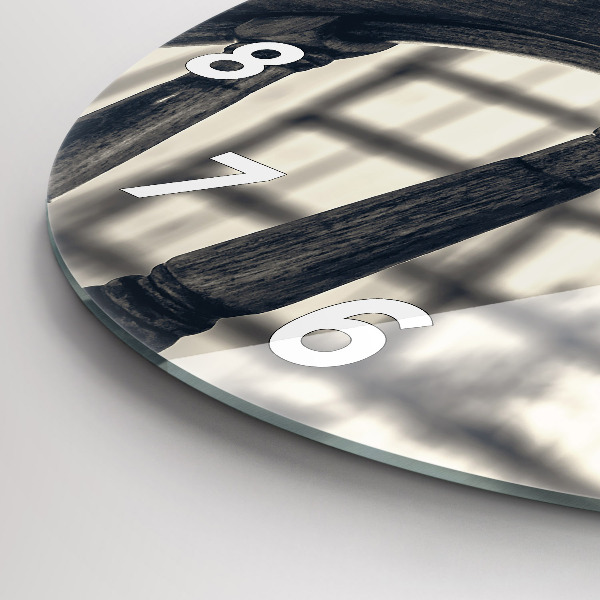 Orologio rotondo in vetro Nave antica