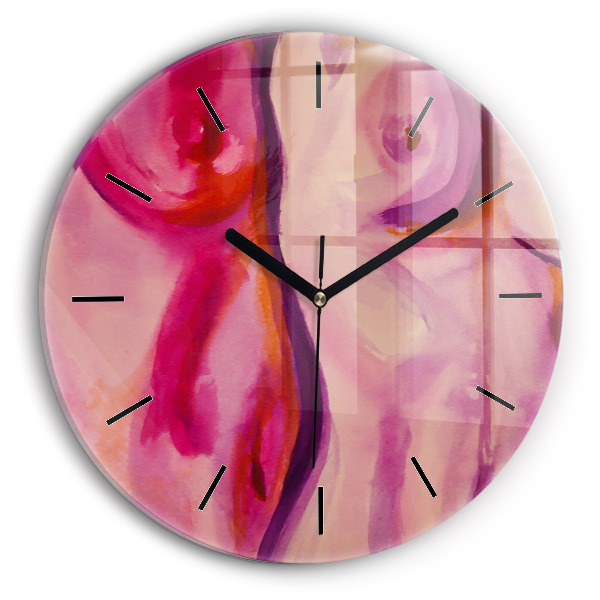 Orologio rotondo in vetro Dipingere Donne