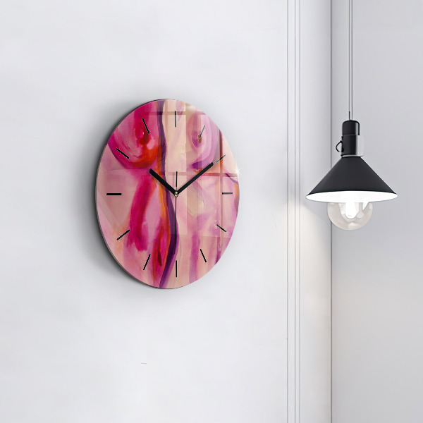 Orologio rotondo in vetro Dipingere Donne