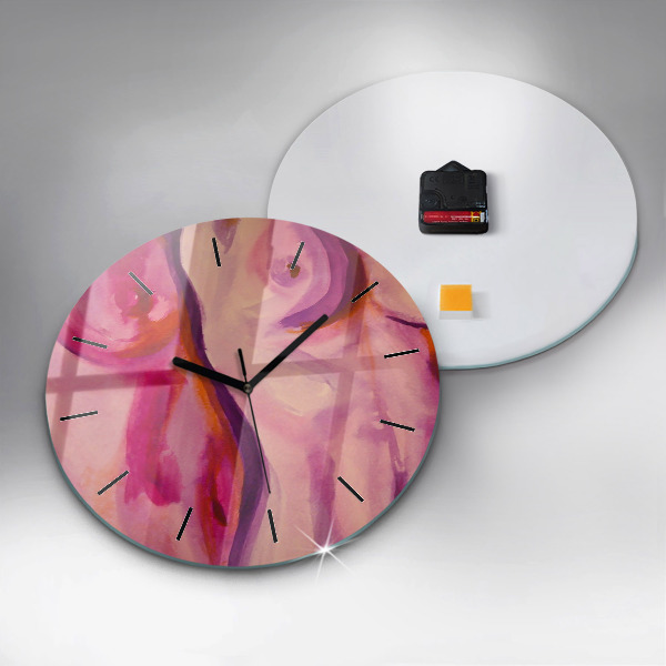 Orologio rotondo in vetro Dipingere Donne