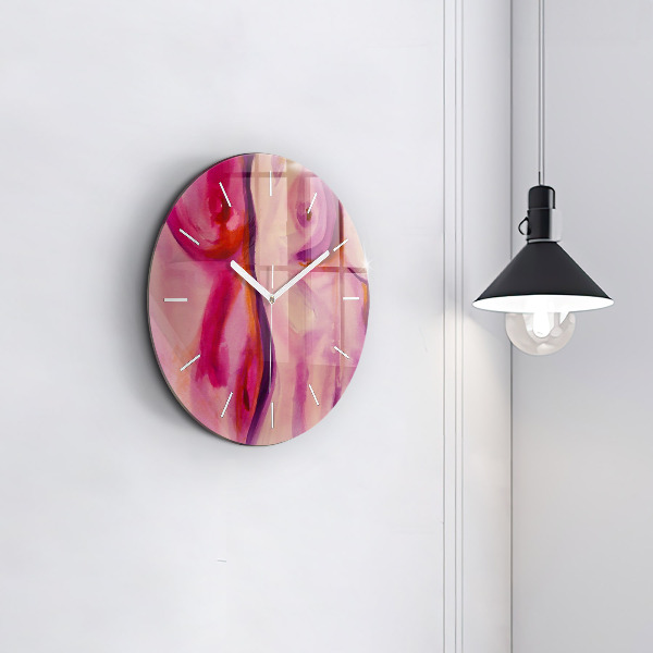 Orologio rotondo in vetro Dipingere Donne