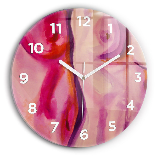 Orologio rotondo in vetro Dipingere Donne