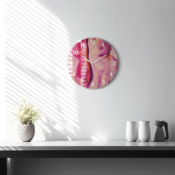 Orologio rotondo in vetro Dipingere Donne