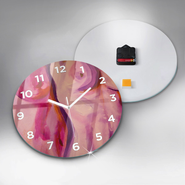 Orologio rotondo in vetro Dipingere Donne