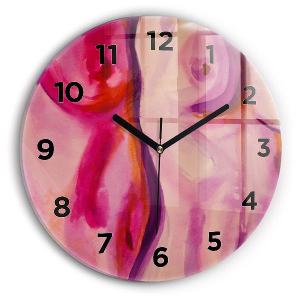 Orologio rotondo in vetro Dipingere Donne