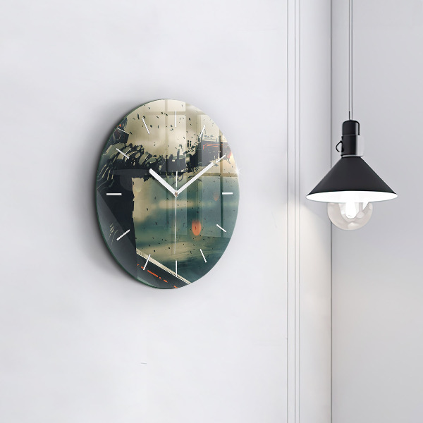 Orologio rotondo in vetro Gioco di armi letali