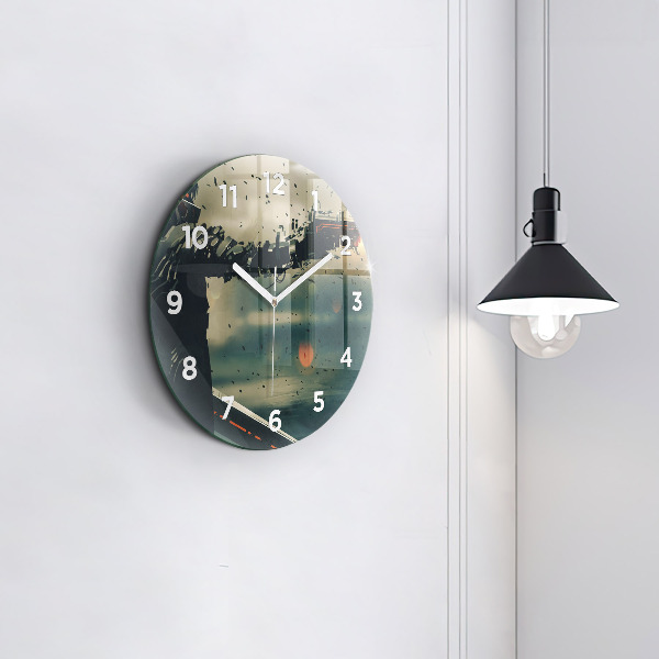 Orologio rotondo in vetro Gioco di armi letali