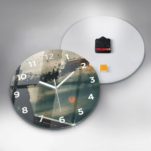 Orologio rotondo in vetro Gioco di armi letali