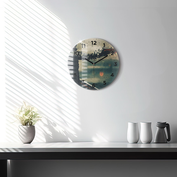 Orologio rotondo in vetro Gioco di armi letali