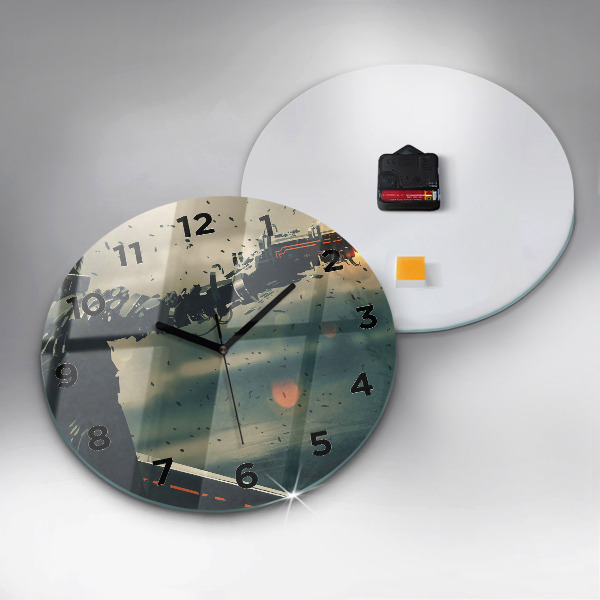 Orologio rotondo in vetro Gioco di armi letali