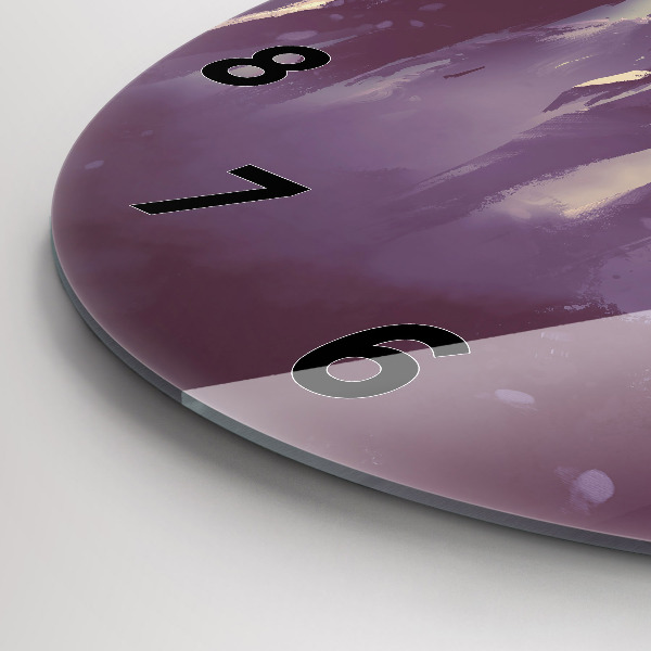 Orologio rotondo in vetro Zombie di notte - Halloween