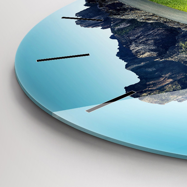 Orologio rotondo in vetro Isola volante