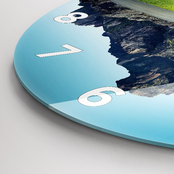 Orologio rotondo in vetro Isola volante