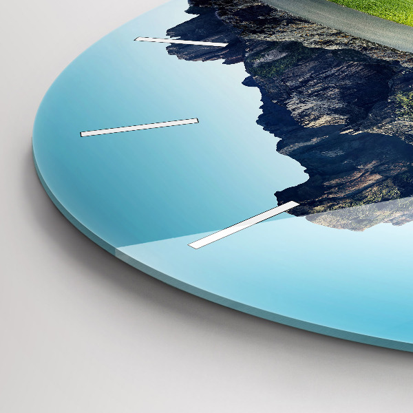 Orologio rotondo in vetro Isola volante