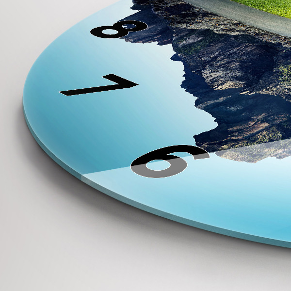 Orologio rotondo in vetro Isola volante