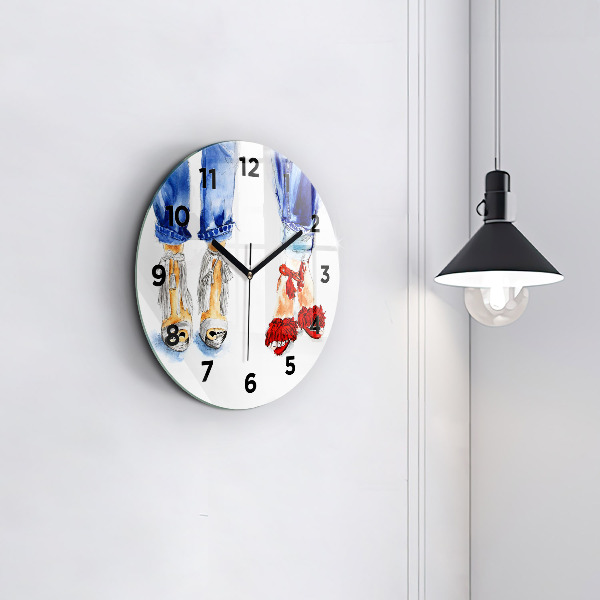 Orologio rotondo in vetro Tacchi alti da donna