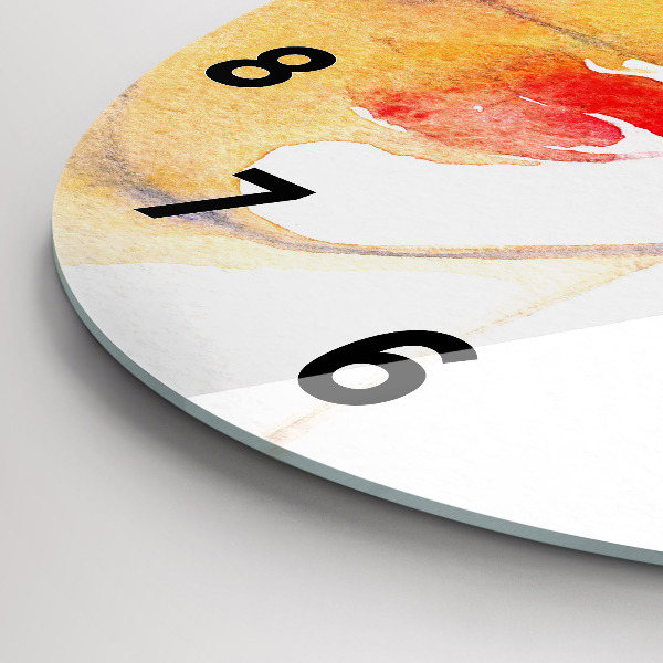 Orologio rotondo in vetro Donna con cappello
