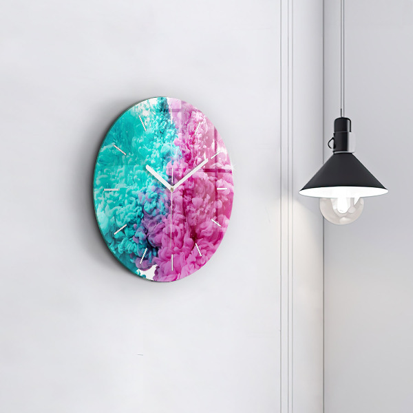 Orologio rotondo in vetro Arte moderna - macchie