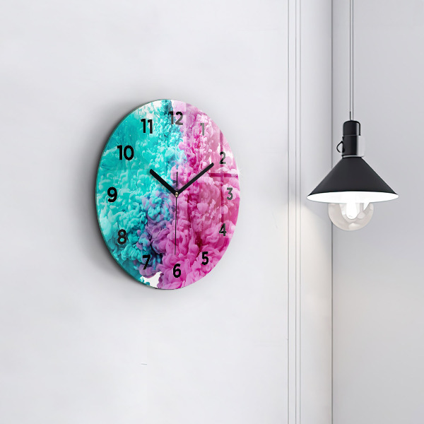 Orologio rotondo in vetro Arte moderna - macchie