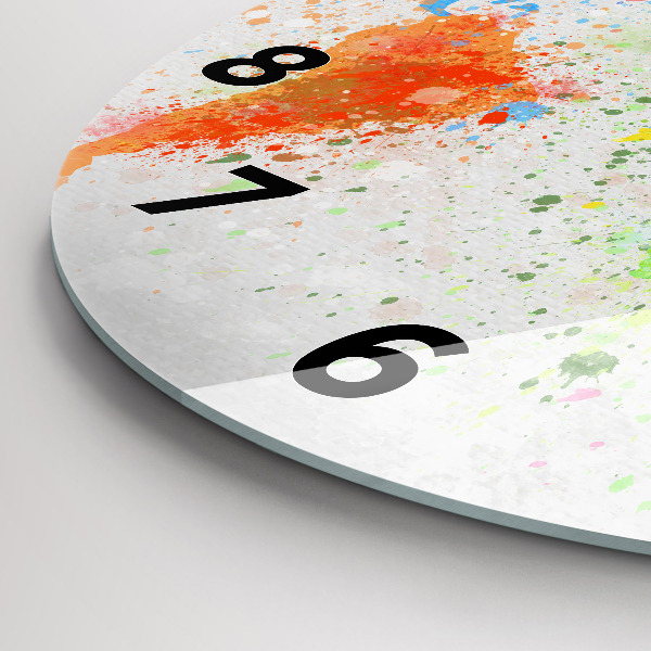 Orologio rotondo Mappa del mondo su carta