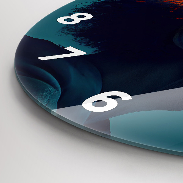 Orologio rotondo in vetro Mondo futuristico