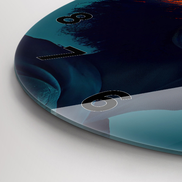 Orologio rotondo in vetro Mondo futuristico