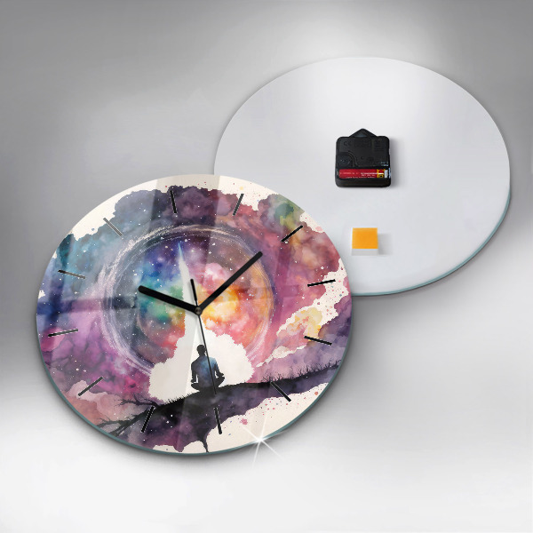 Orologio rotondo in vetro Stile di vita meditativo