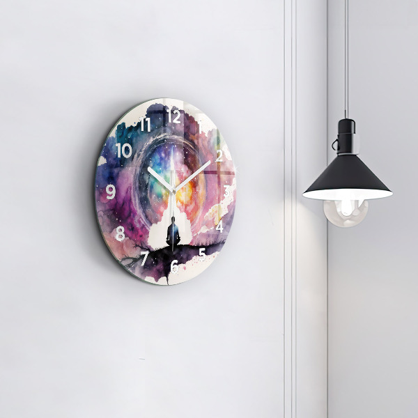 Orologio rotondo in vetro Stile di vita meditativo