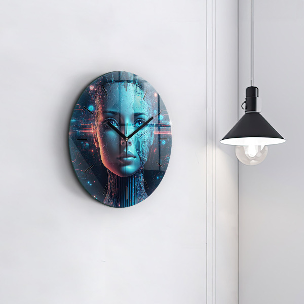 Orologio rotondo in vetro Intelligenza artificiale