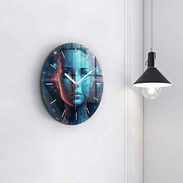 Orologio rotondo in vetro Intelligenza artificiale