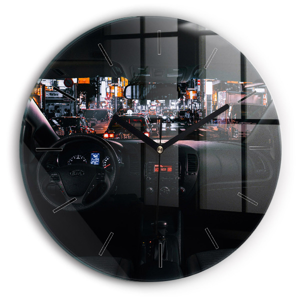 Orologio rotondo in vetro Auto a Tokyo