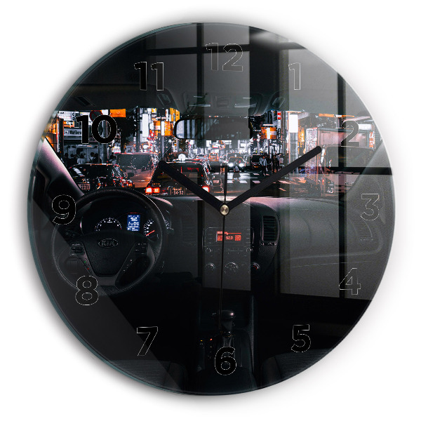 Orologio rotondo in vetro Auto a Tokyo