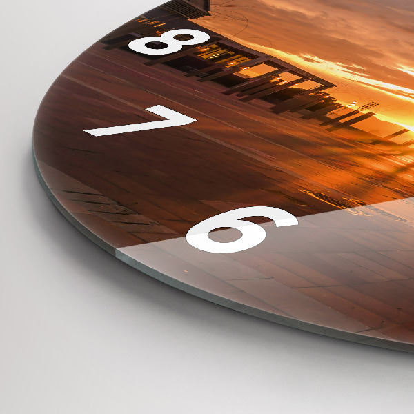 Orologio rotondo in vetro Parco Olimpico di Barcellona