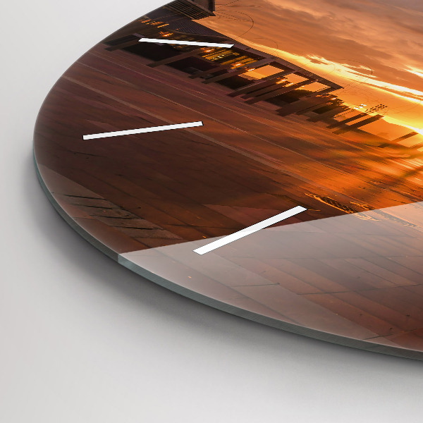 Orologio rotondo in vetro Parco Olimpico di Barcellona