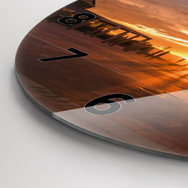 Orologio rotondo in vetro Parco Olimpico di Barcellona