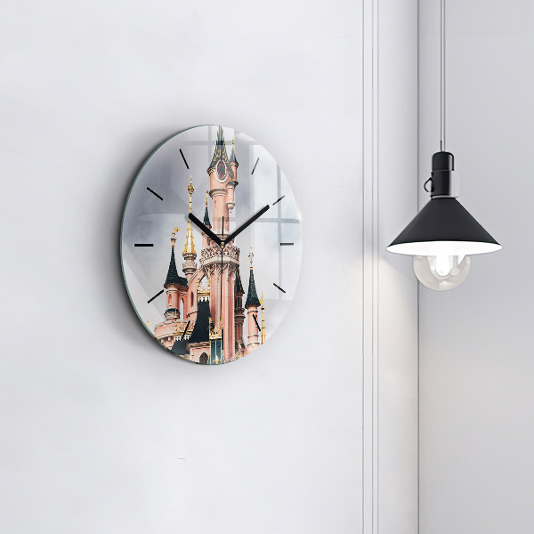 Orologio rotondo in vetro Castello di Disneyland Paris