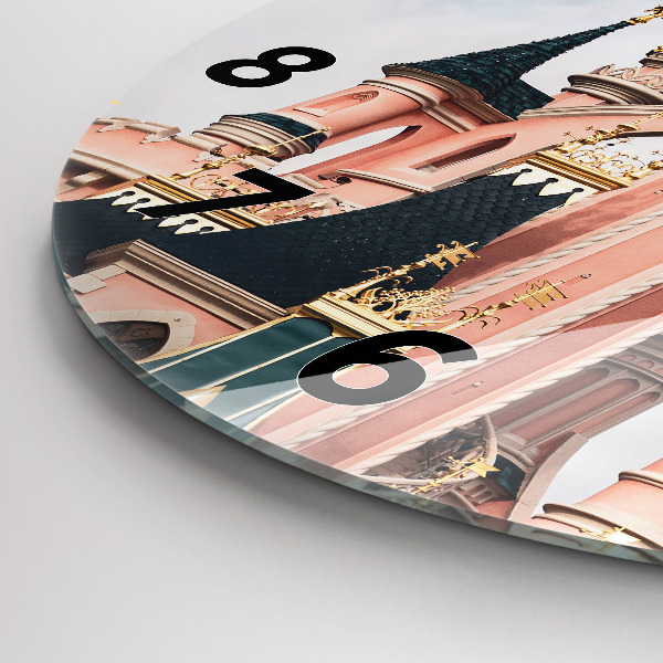 Orologio rotondo in vetro Castello di Disneyland Paris