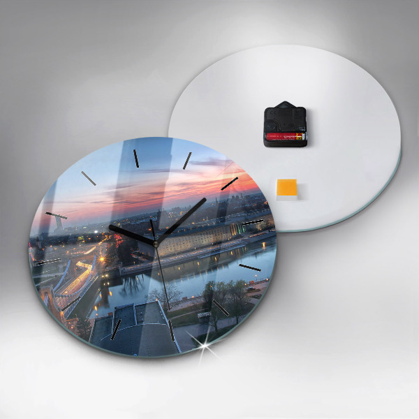 Orologio rotondo Breslavia da un drone