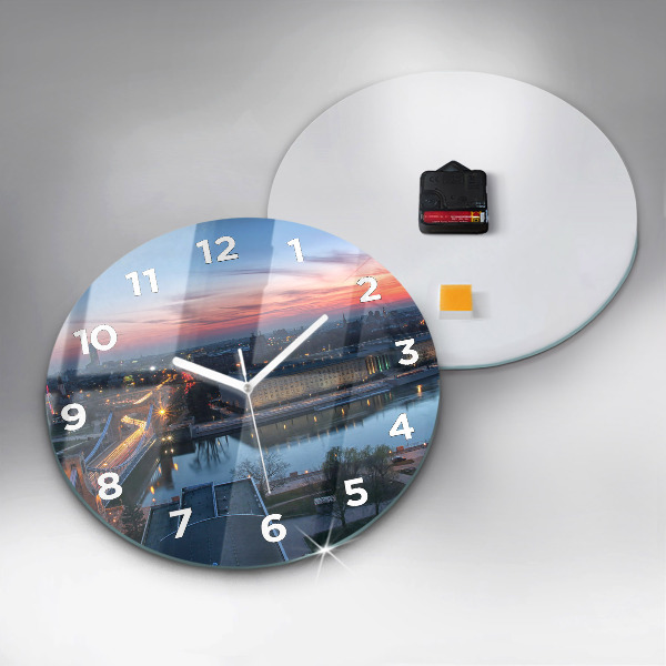 Orologio rotondo Breslavia da un drone