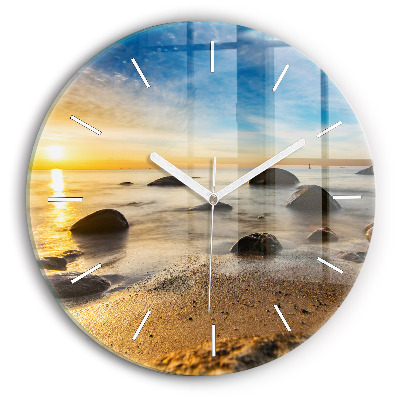 Orologio rotondo Alba sul Mar Baltico