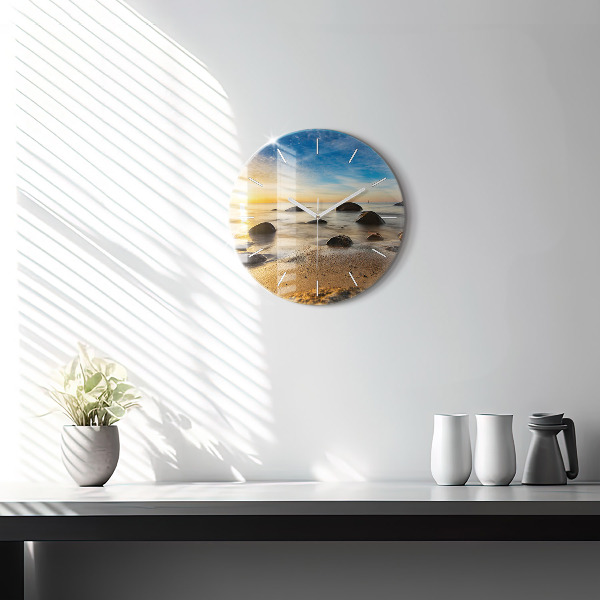 Orologio rotondo Alba sul Mar Baltico