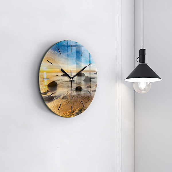 Orologio rotondo Alba sul Mar Baltico