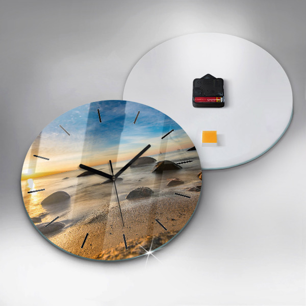 Orologio rotondo Alba sul Mar Baltico