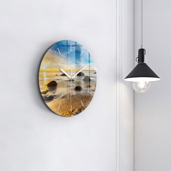 Orologio rotondo Alba sul Mar Baltico