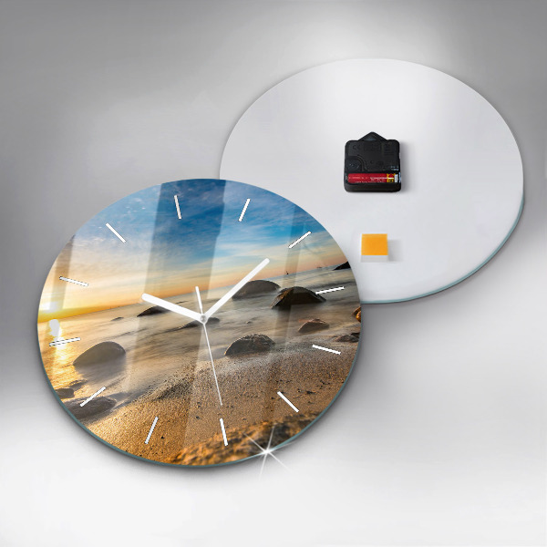 Orologio rotondo Alba sul Mar Baltico