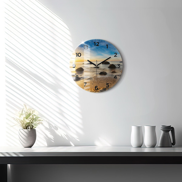 Orologio rotondo Alba sul Mar Baltico
