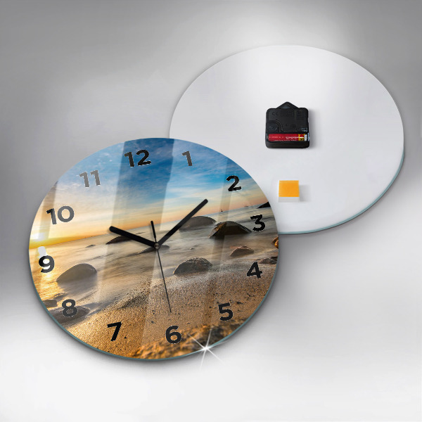 Orologio rotondo Alba sul Mar Baltico