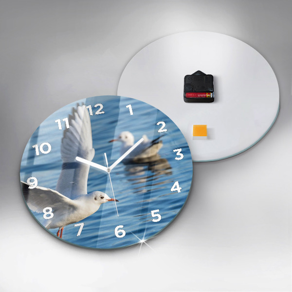 Orologio rotondo in vetro Gabbiani a Gdynia