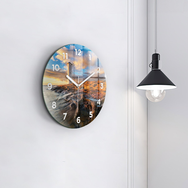 Orologio rotondo Il Faro e il Mar Baltico